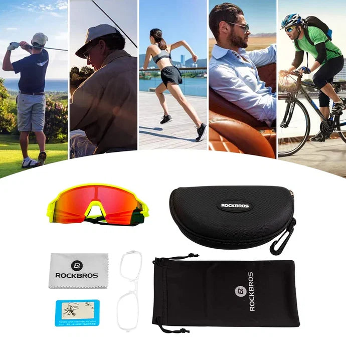 Polarized Cycling Sunglasses UV Protection Sports Eyewear-22