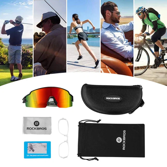 Polarized Cycling Sunglasses UV Protection Sports Eyewear-23