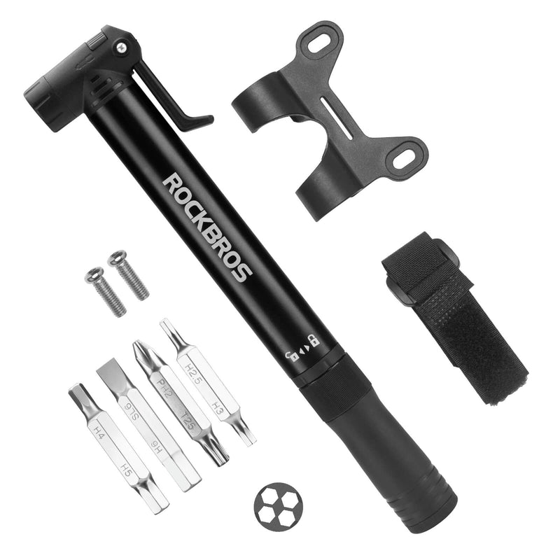 Portable Bike Pump - 80 PSI High Pressure-3