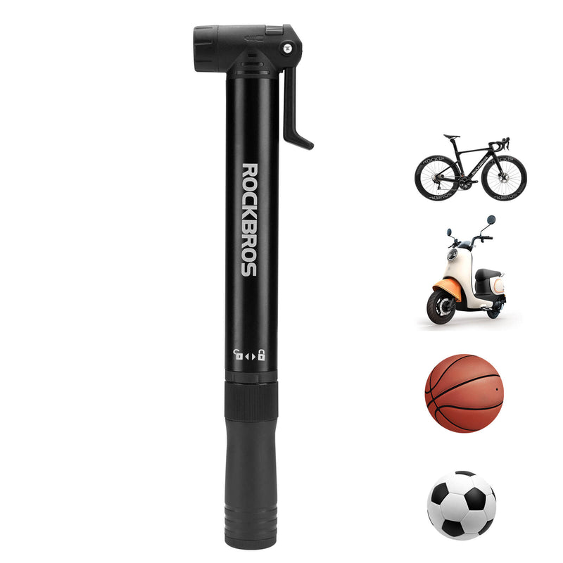 Portable Bike Pump - 80 PSI High Pressure-4