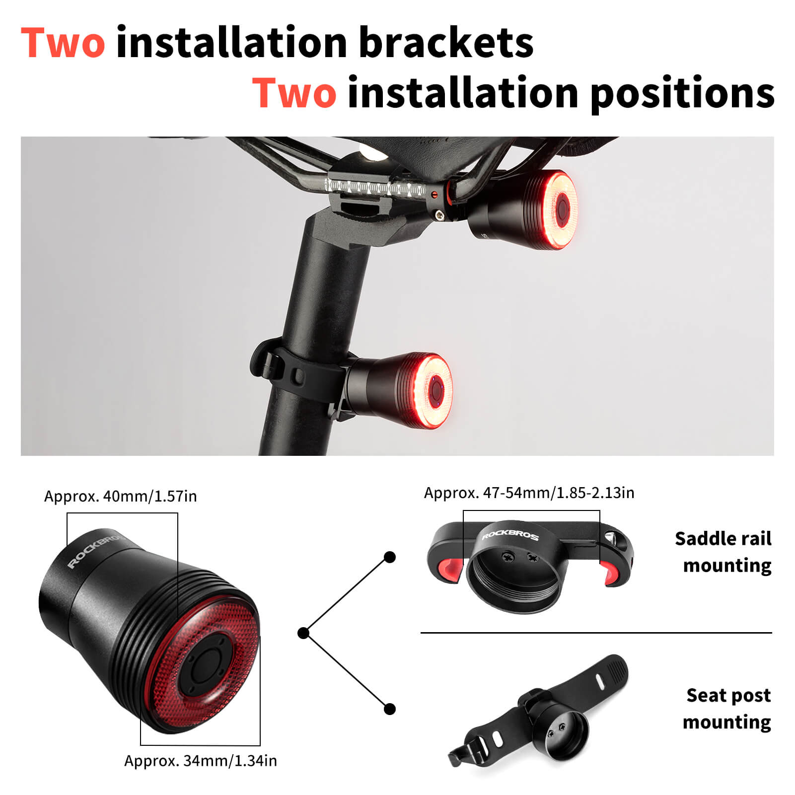 Q5 Smart Bike Tail Light with Brake Sensor-7