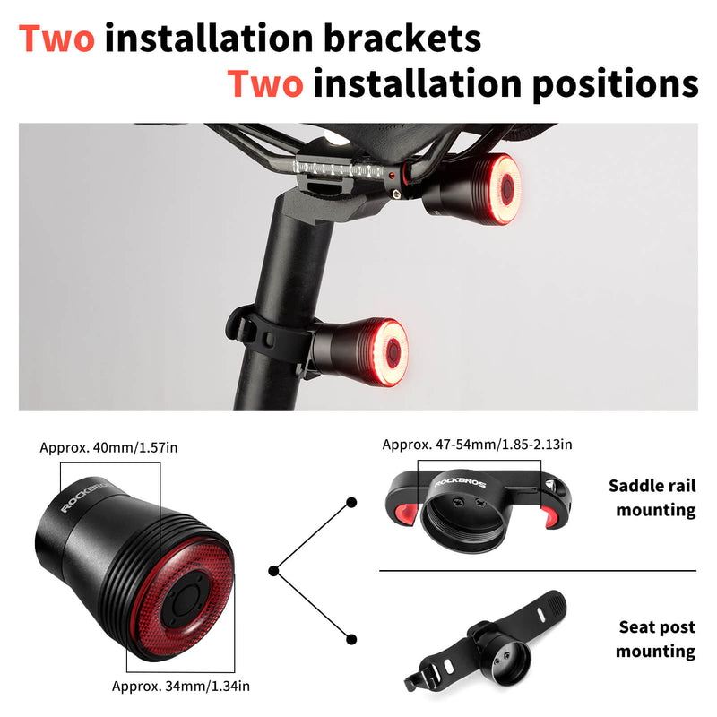 Q5 Smart Bike Tail Light with Brake Sensor-7