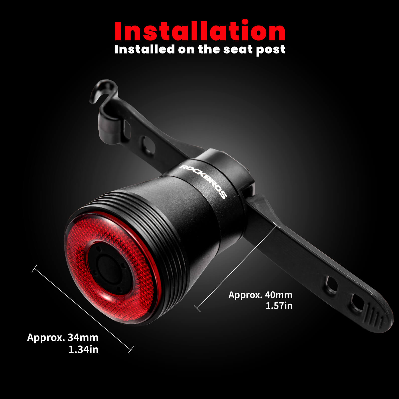 Q5 Smart Bike Tail Light with Brake Sensor-9