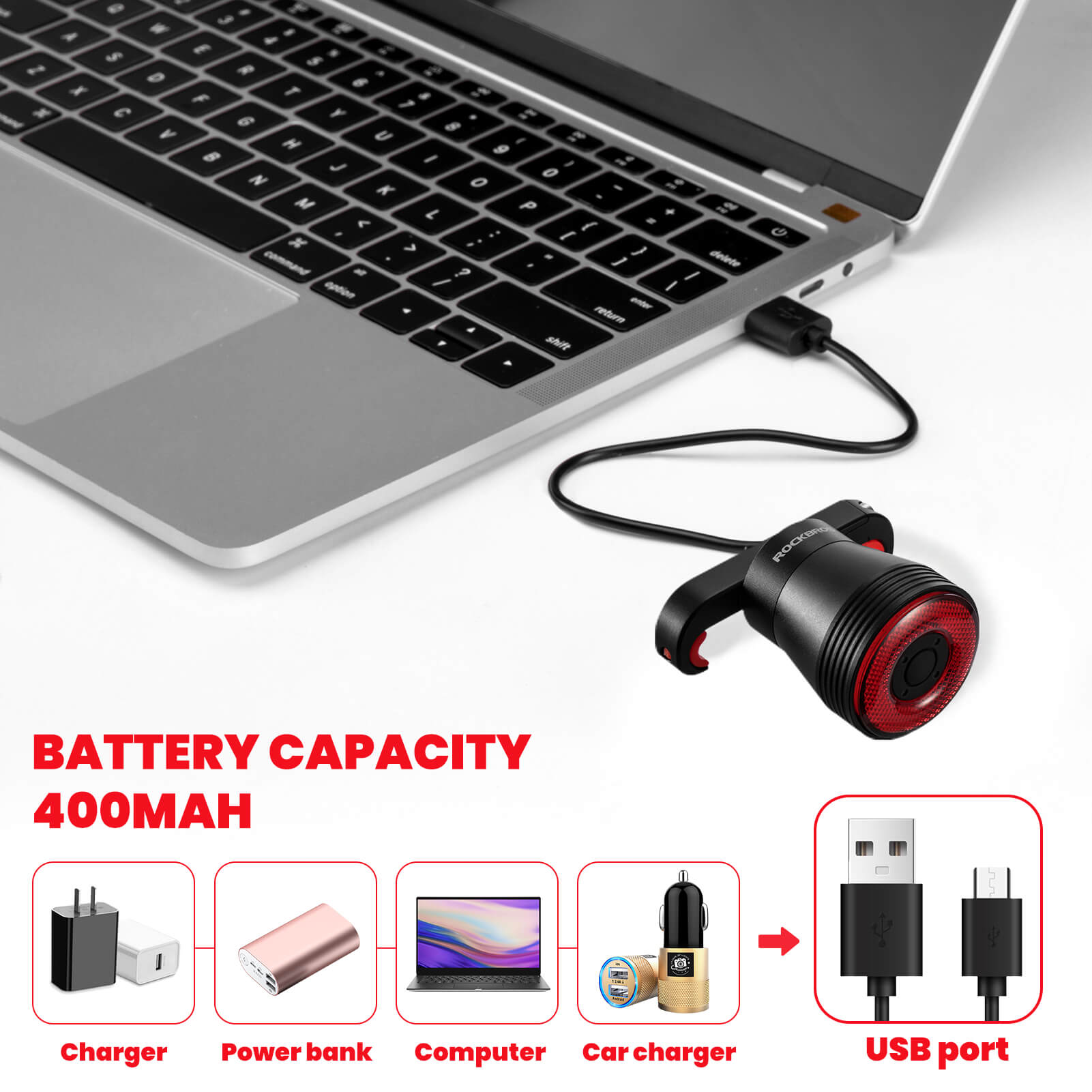 Q5 Smart Bike Tail Light with Brake Sensor-6