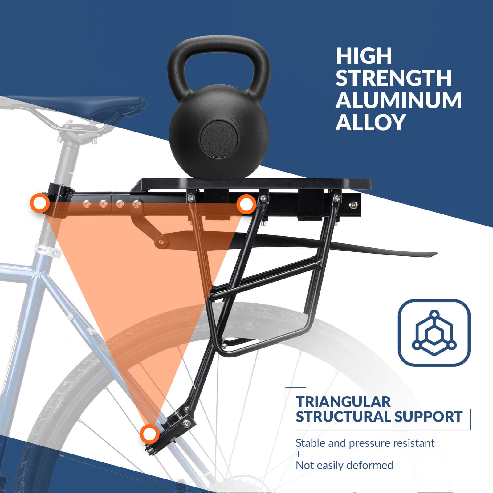 Quick Release Bike Rear Rack-3