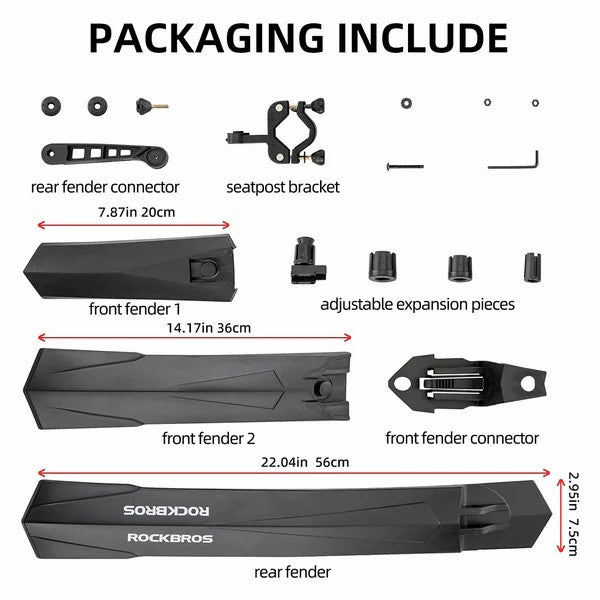 Adjustable Mountain Bike Fender Set-7