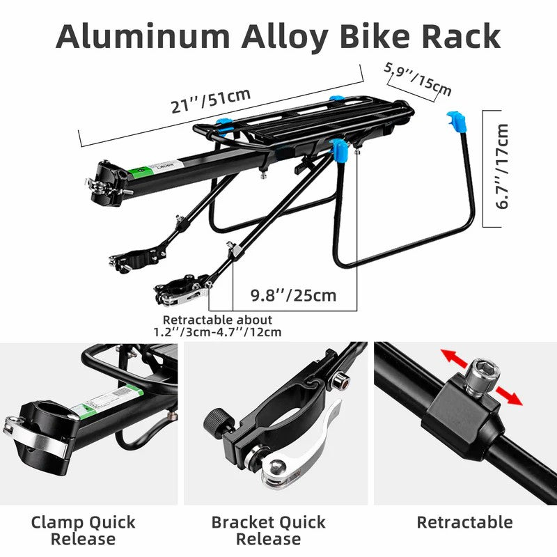 Quick Release Rear Bike Rack for Mountain Bikes-8