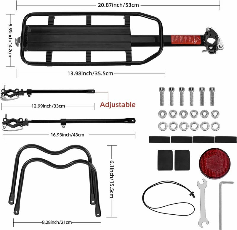 Quick Release Seatpost Bike Rack-3