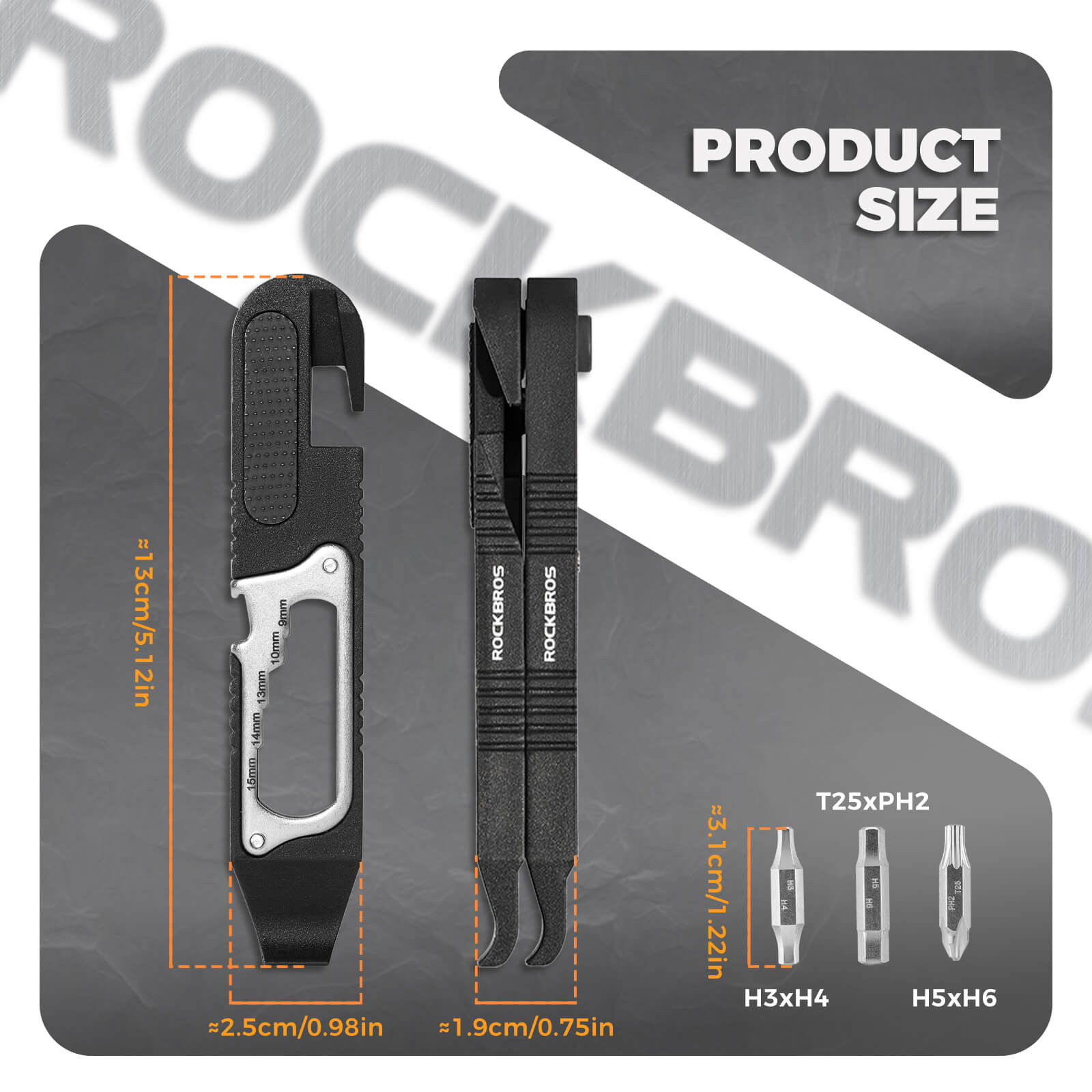 Ratchet Bike Tire Lever Set-5