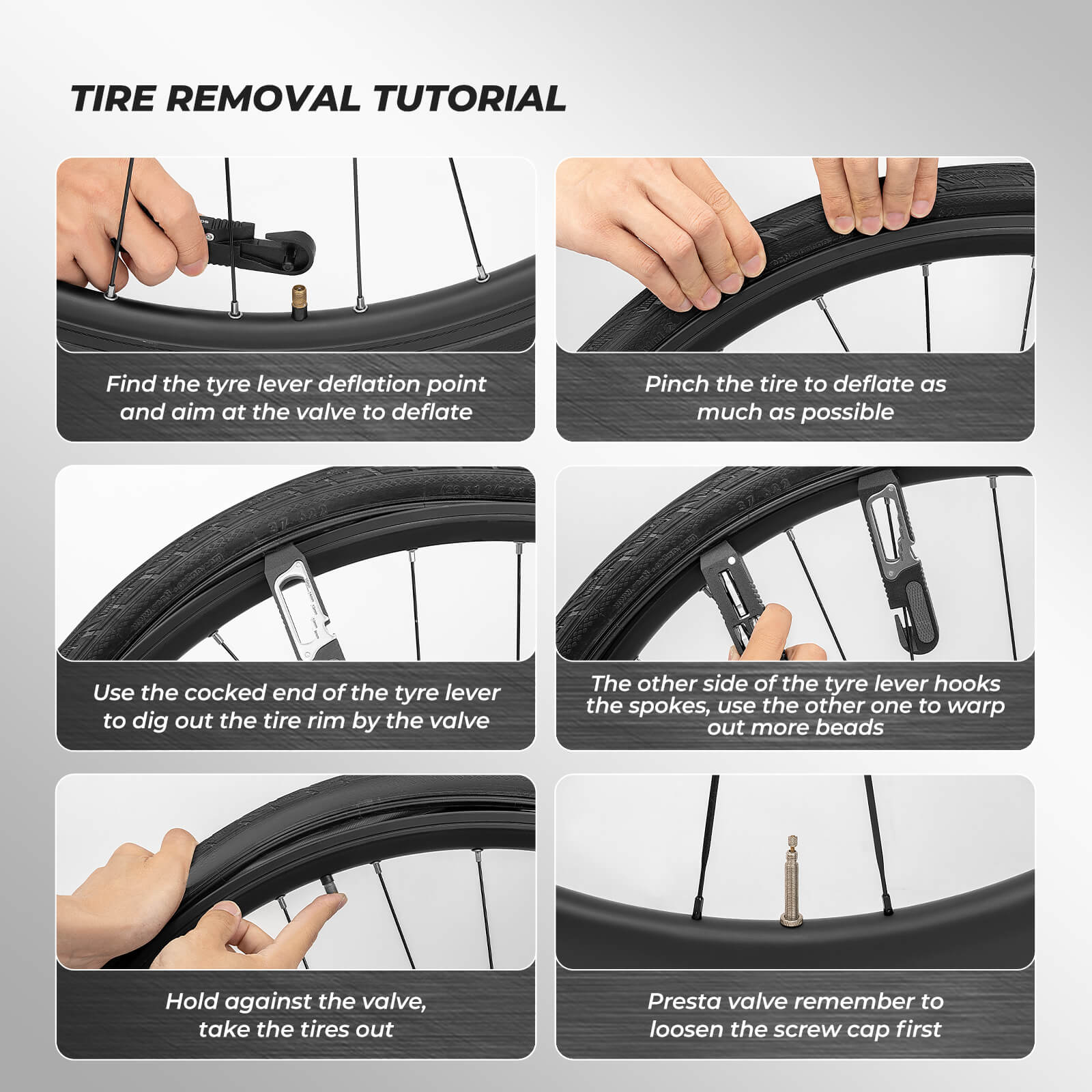 Ratchet Bike Tire Lever Set-8
