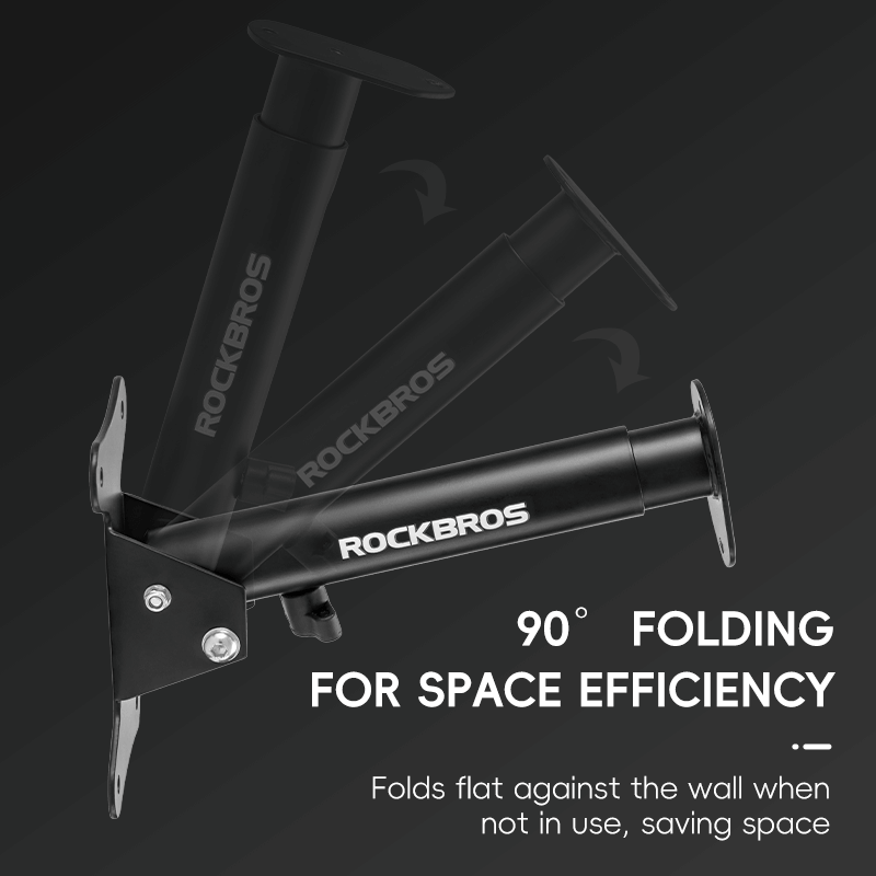 Retractable Wall-Mounted Bike Rack Space-Saving Bike Storage-6