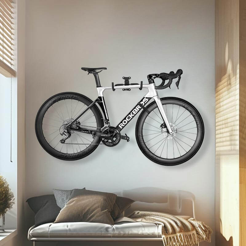 Retractable Wall-Mounted Bike Rack Space-Saving Bike Storage-12