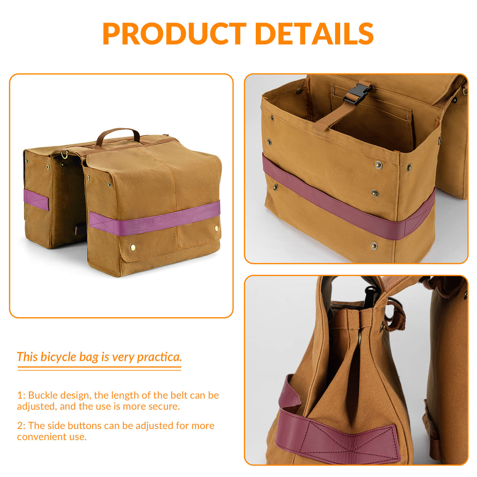 Retro Bike Pannier - 27L-10