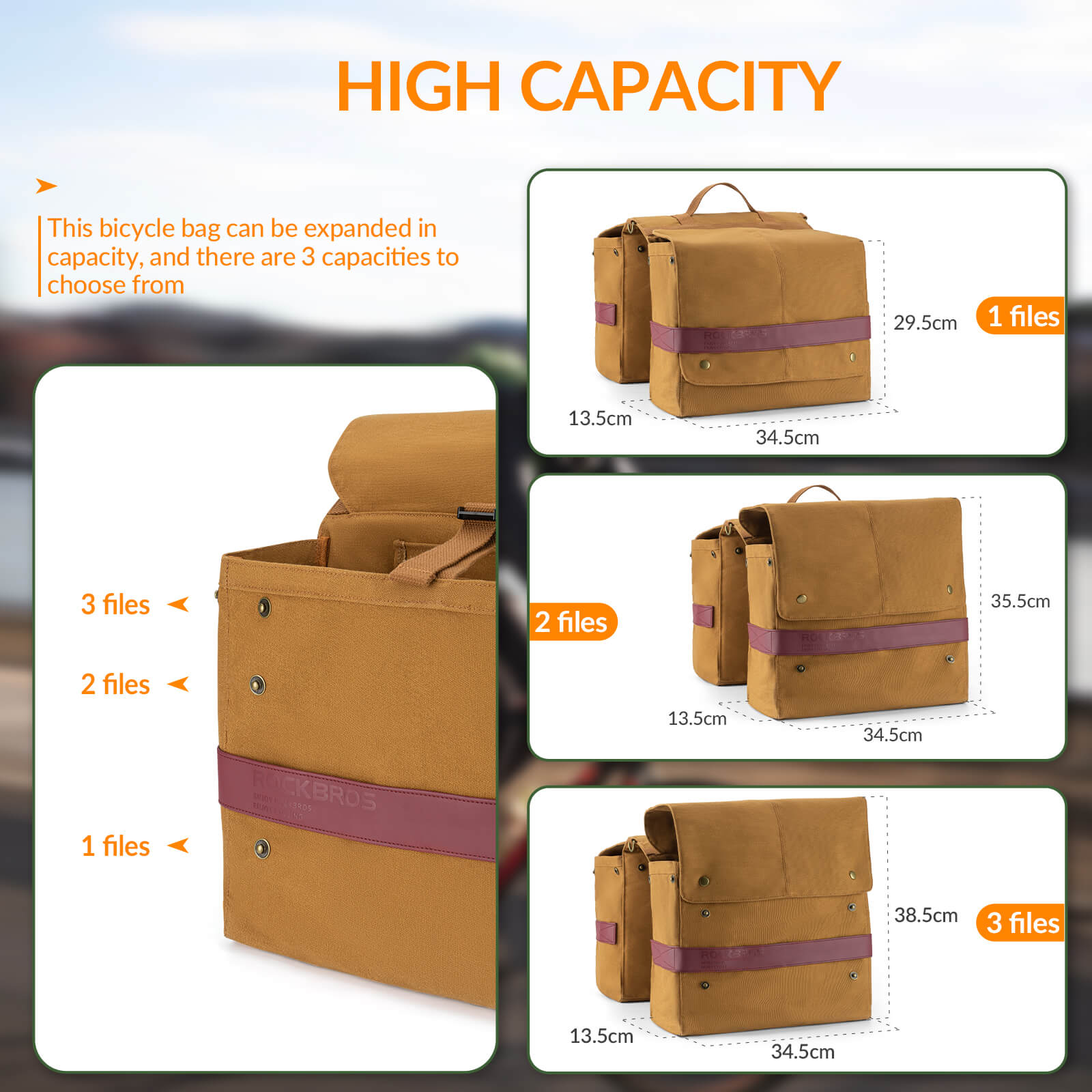 Retro Bike Pannier - 27L-9