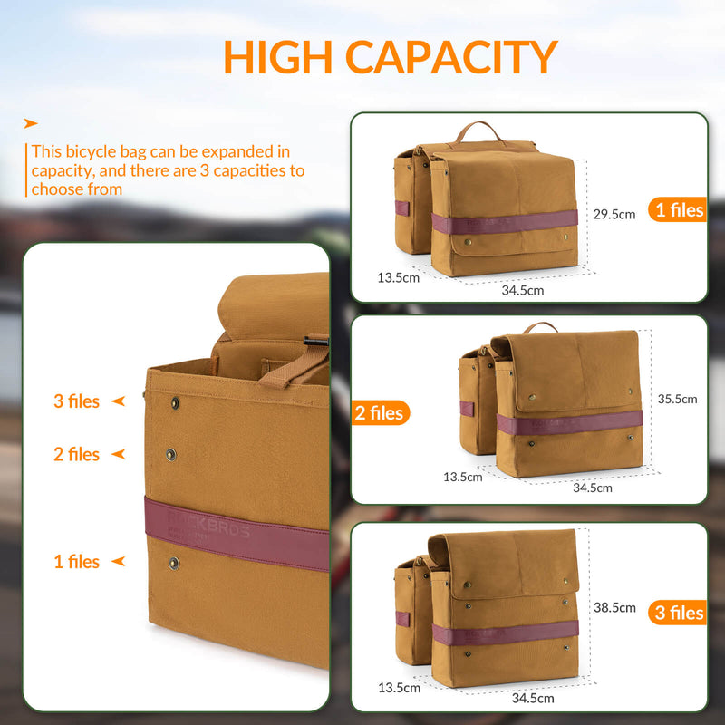 Retro Bike Pannier - 27L-9
