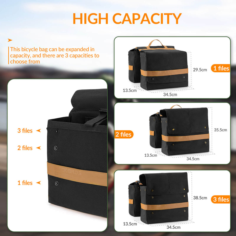 Retro Bike Pannier - 27L-7