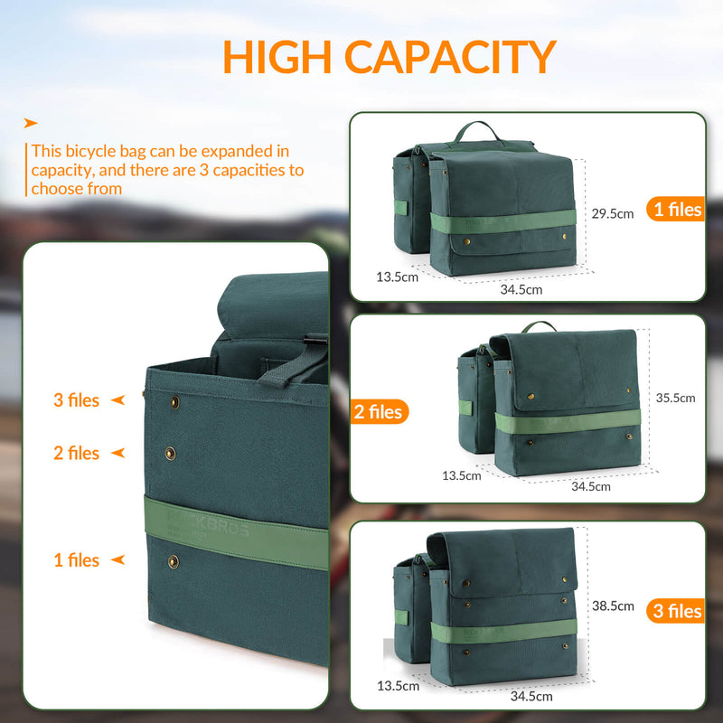 Retro Bike Pannier - 27L-8