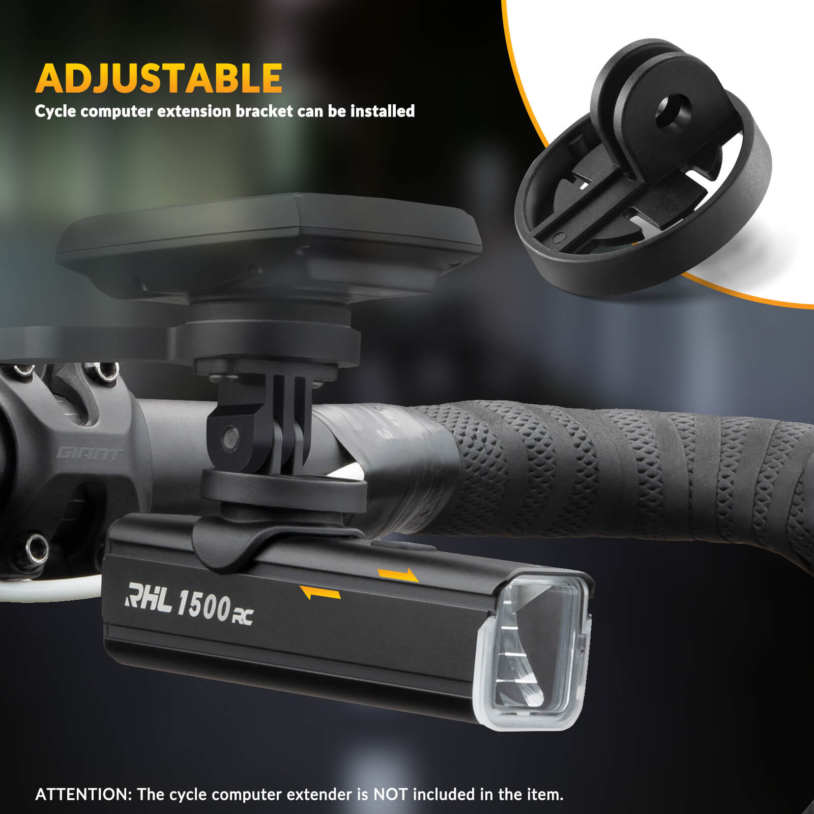 RHL1500 Bike Front Light with Intelligent Temperature Control-7