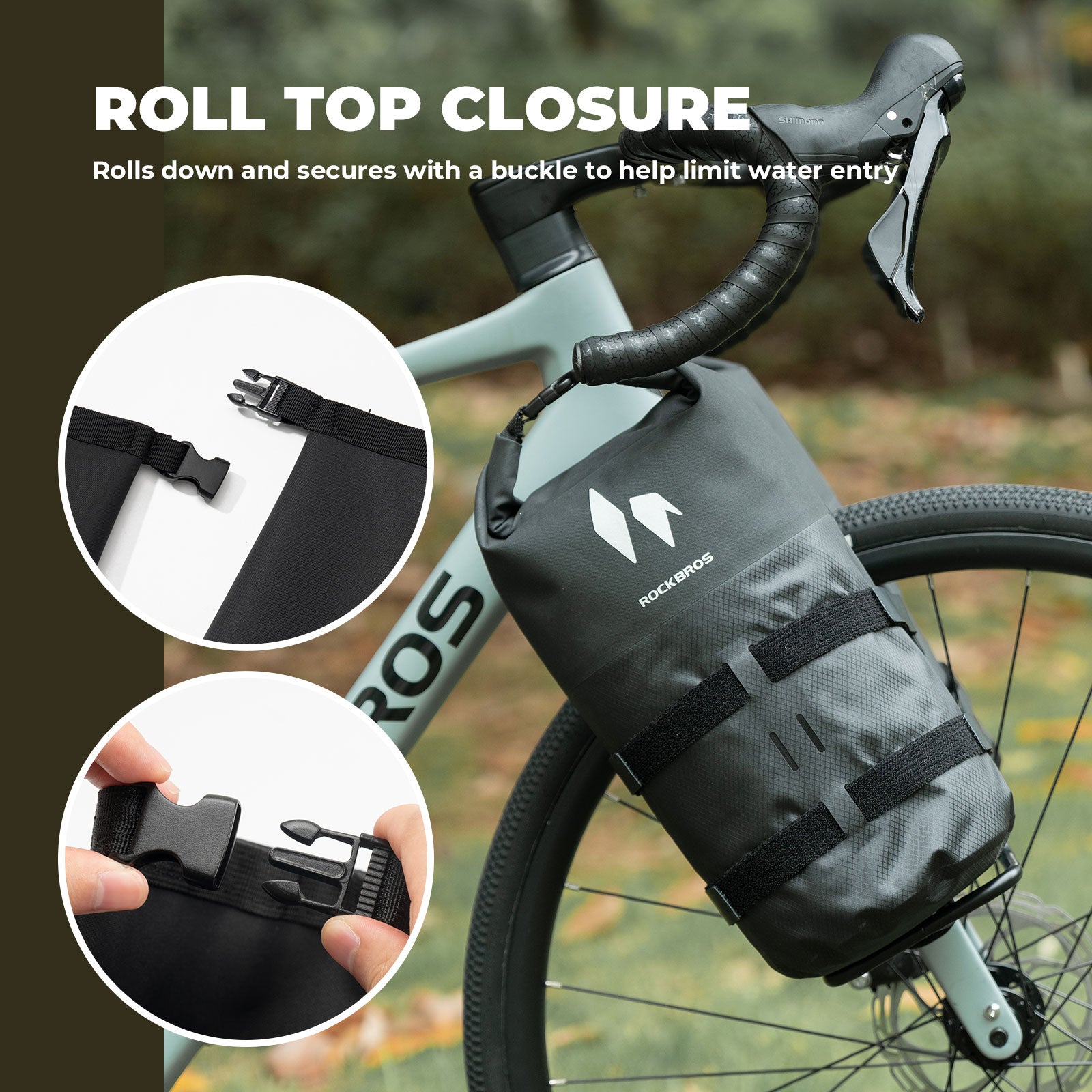 RideMate Front Fork Rack Bag - 7L-7