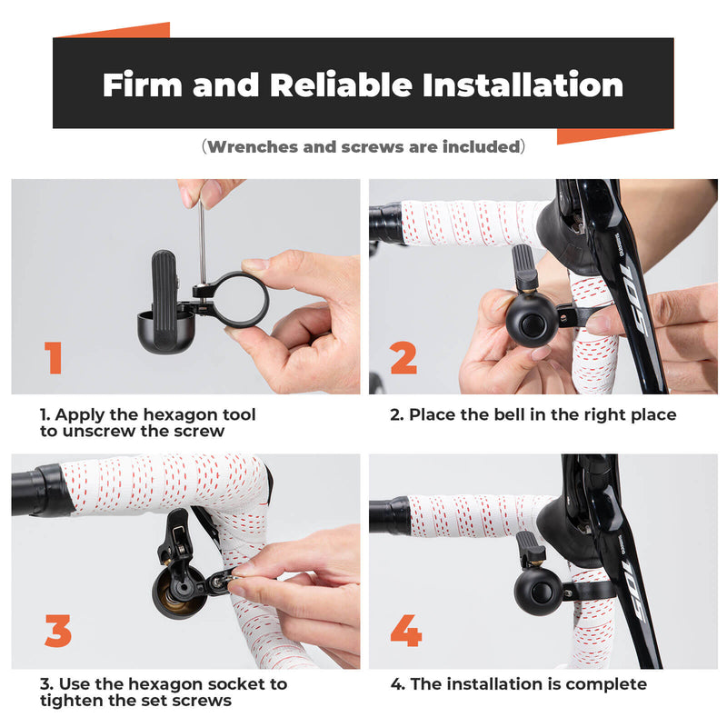 Bike Bell for Road Bike – Loud Sound Handlebar Ring-10