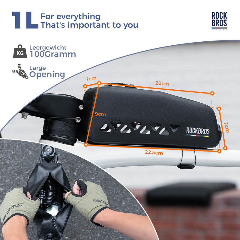 Road To Sky Bike Frame Bag 100% Waterproof-10
