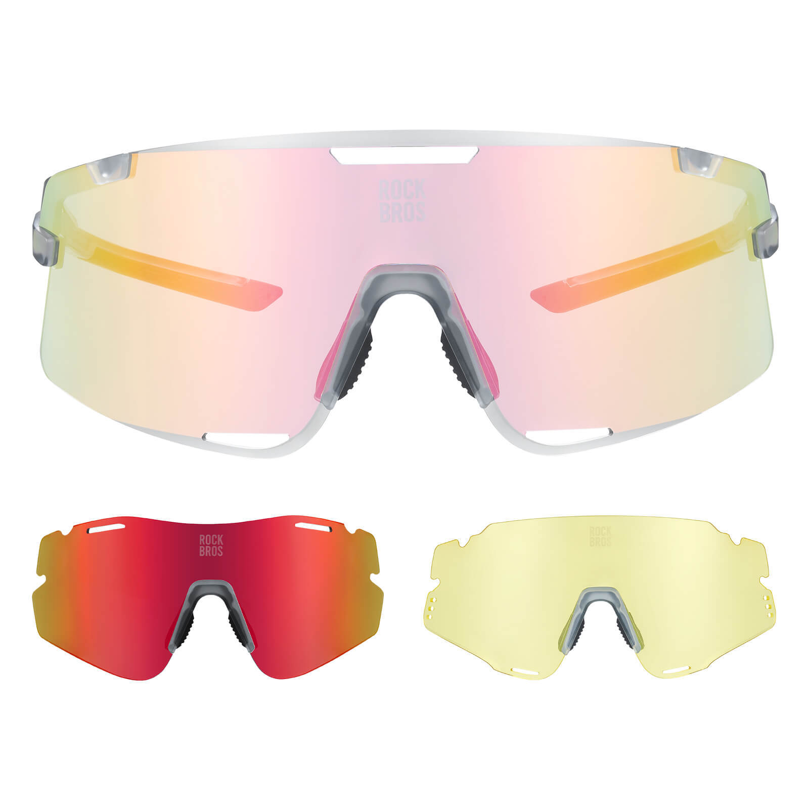 ROAD TO SKY BOUNDLESS Photochromic Cycling Glasses 3 Lens Set-4