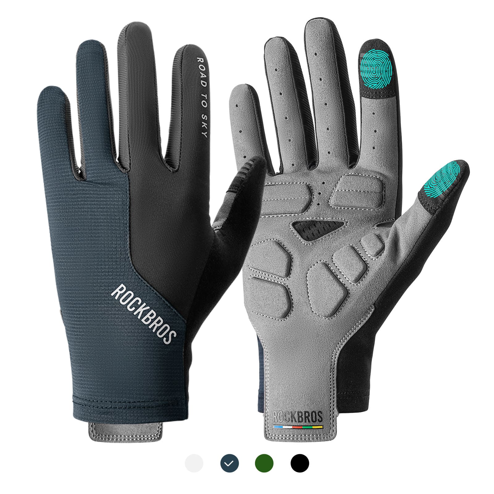 ROAD TO SKY Breathable Anti-Slip Full Finger Cycling Gloves