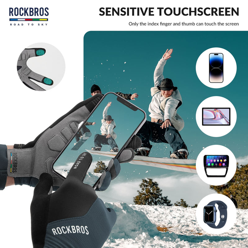 ROAD TO SKY Breathable Anti-Slip Full Finger Cycling Gloves-16