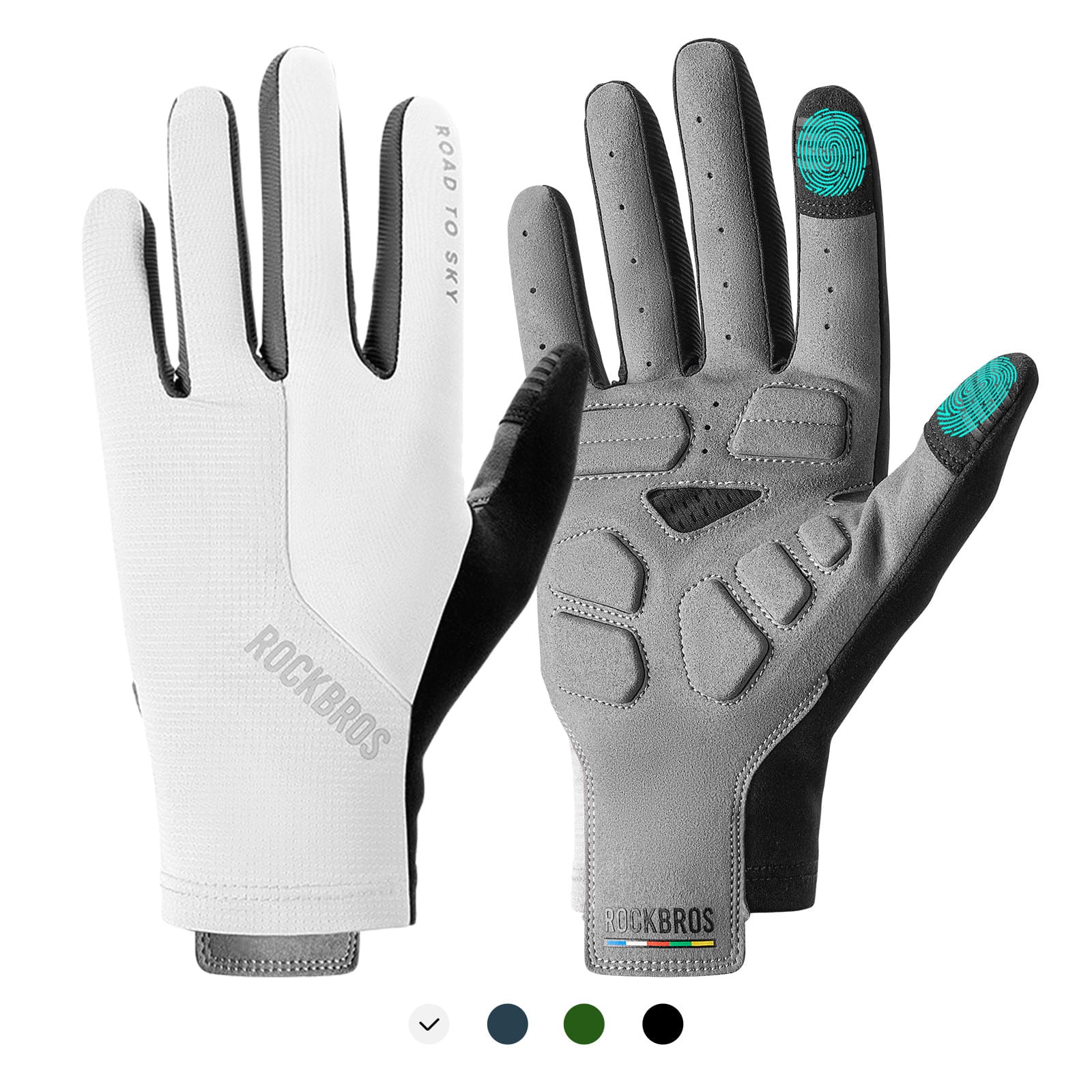 ROAD TO SKY Breathable Anti-Slip Full Finger Cycling Gloves-3