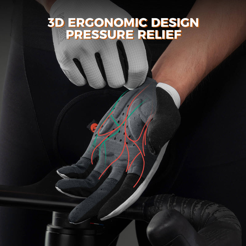 ROAD TO SKY Elastic Interface® Long Finger Cycling Gloves-4