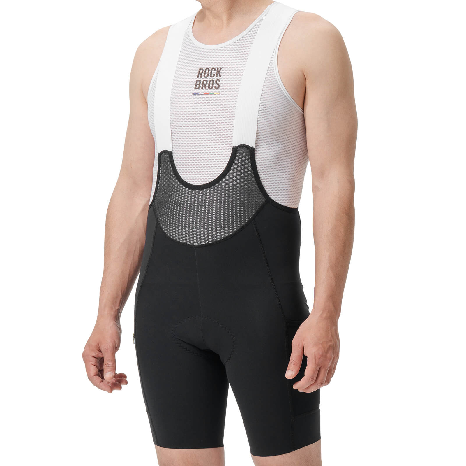 Men's ROAD-TO-SKY Bib Cycling Shorts With Elastic Interface® Pad-6