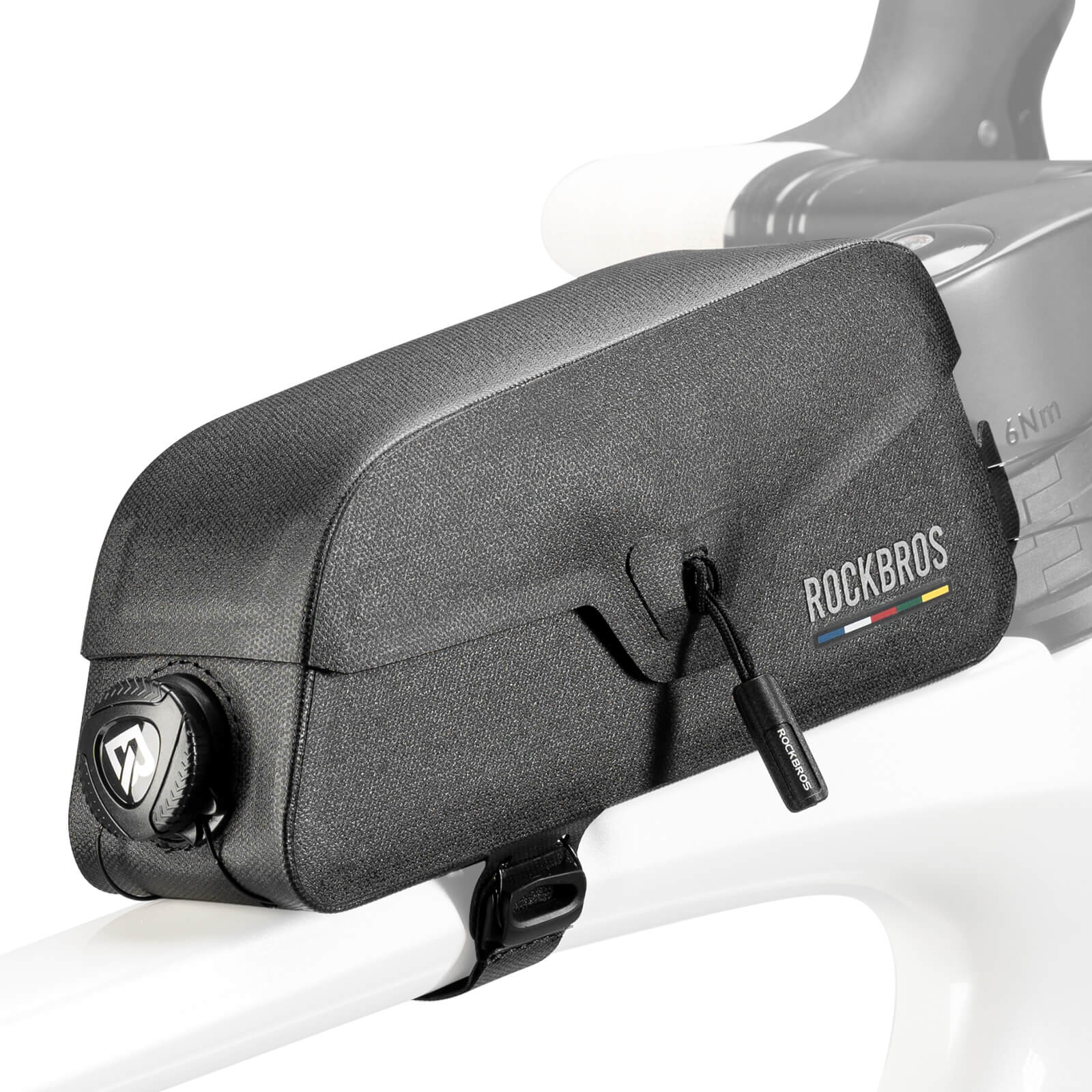 Road To Sky 100% Waterproof Magnetic Top Tube Bike Frame Bag – 0.6L/0.9L