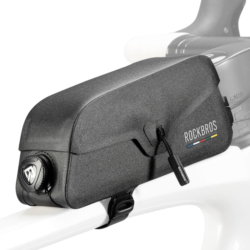 Road To Sky 100% Waterproof Magnetic Top Tube Bike Frame Bag – 0.6L/0.9L-1