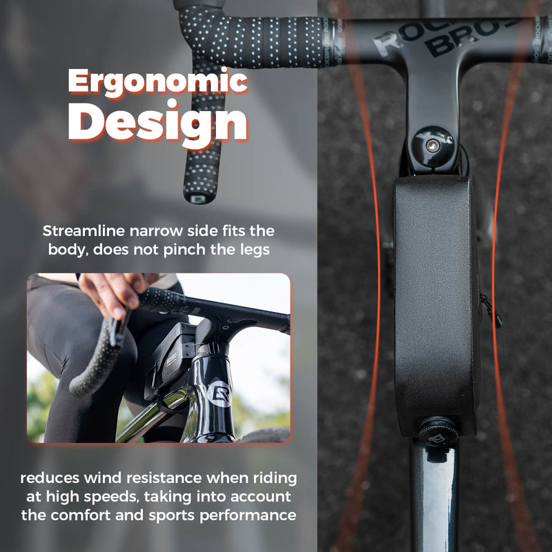 Road To Sky 100% Waterproof Magnetic Top Tube Bike Frame Bag – 0.6L/0.9L-7