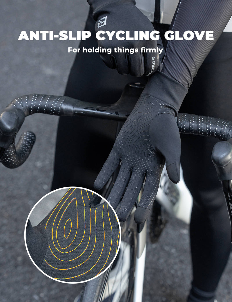 Full finger winter cycling gloves-3