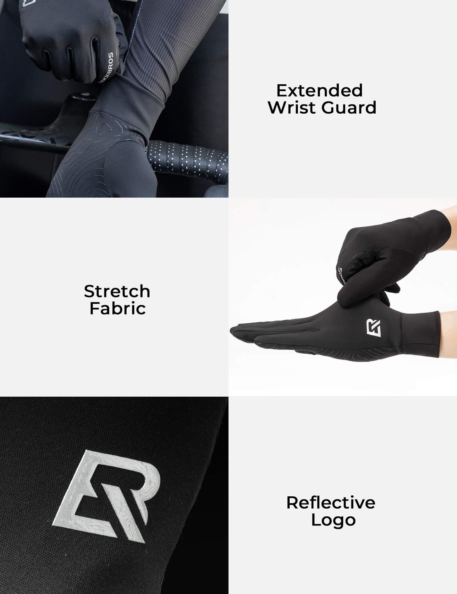 Full finger winter cycling gloves-6