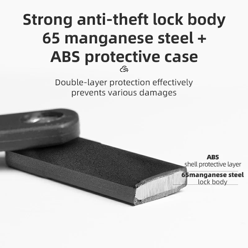 Foldable Smart Bike Lock with Fingerprint Unlock-5