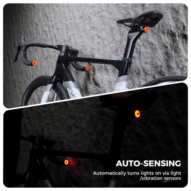 ROCKBROS R0 Smart Bike Rear or Handlebar End Light - Waterproof-5