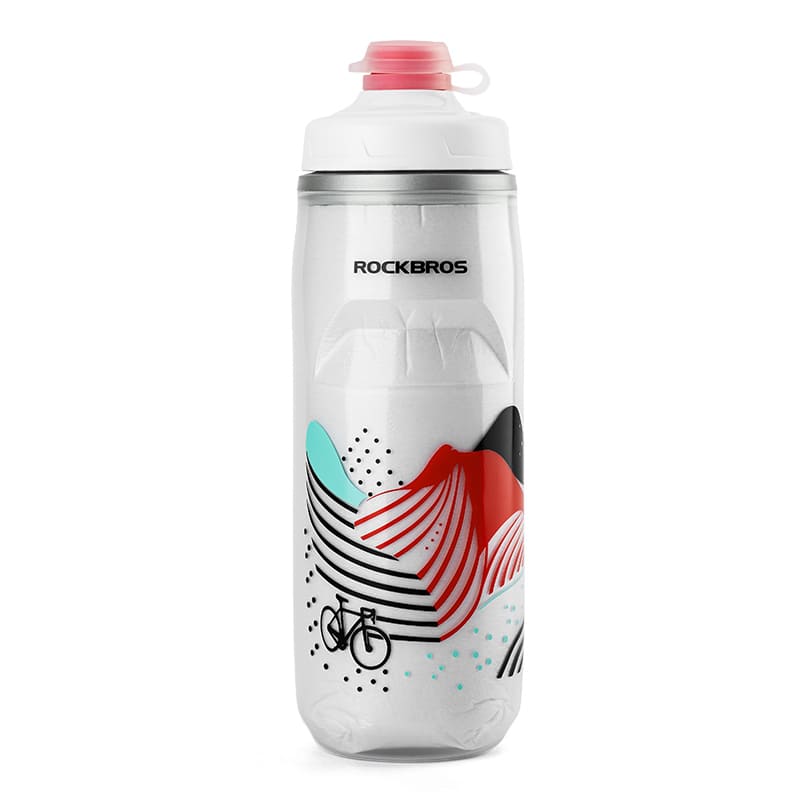 Soft Squeeze Insulated Cycling Water Bottle-21oz-4