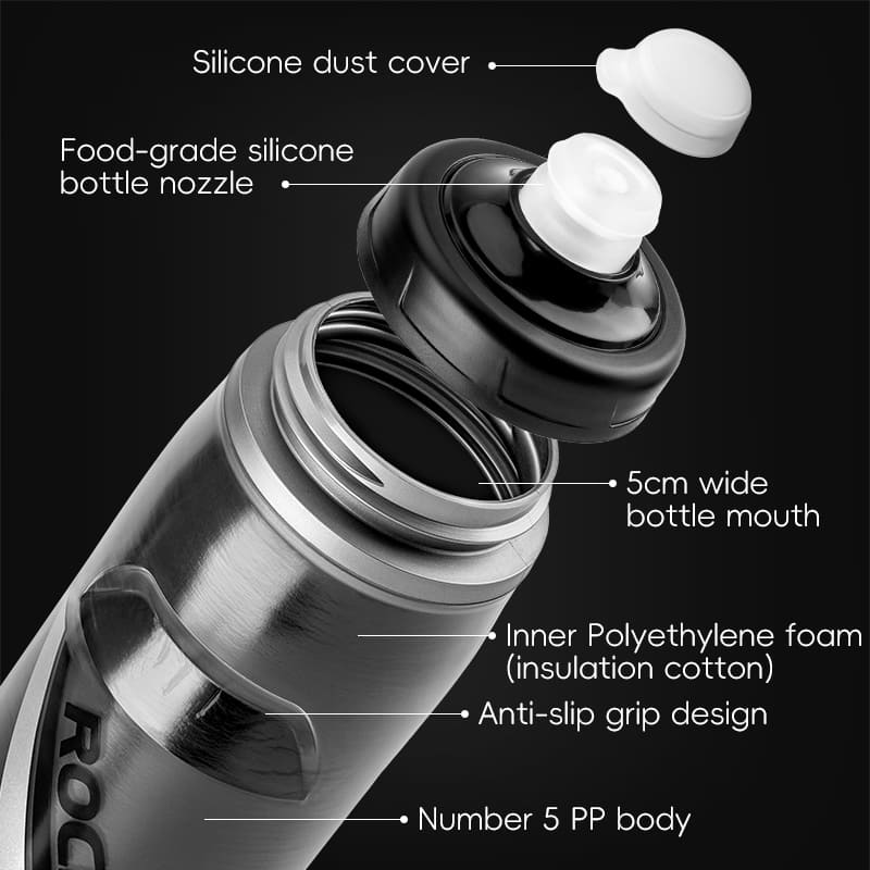 Soft Squeeze Insulated Cycling Water Bottle-21oz-6