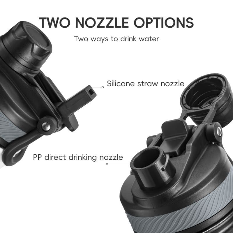 Stainless Steel Insulated Sports Water Bottle with Straw-8