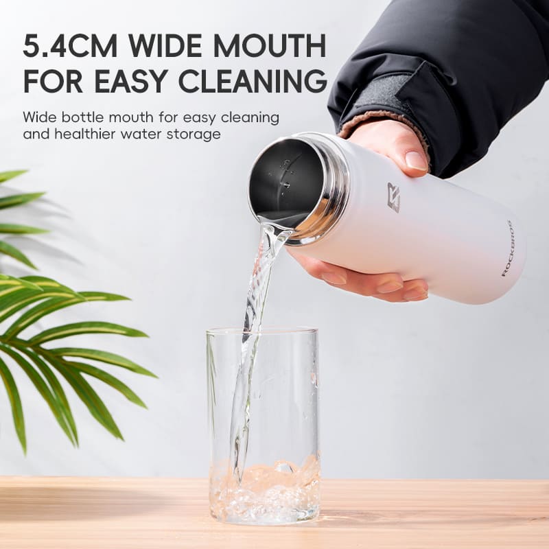 Stainless Steel Insulated Sports Water Bottle with Straw-7