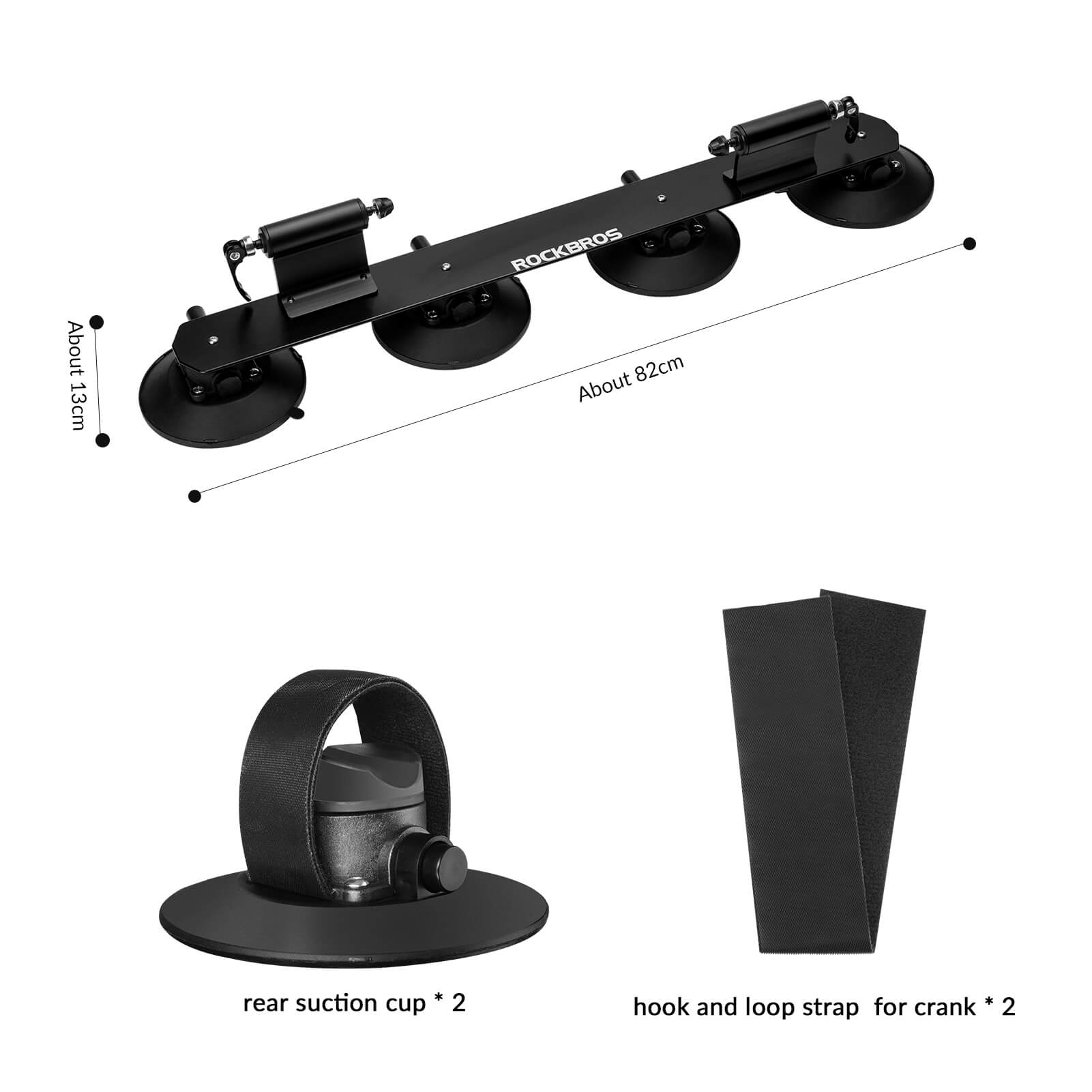 Suction Cup Bike Rack for Car Roof Quick Release Roof Mounted Carrier-12