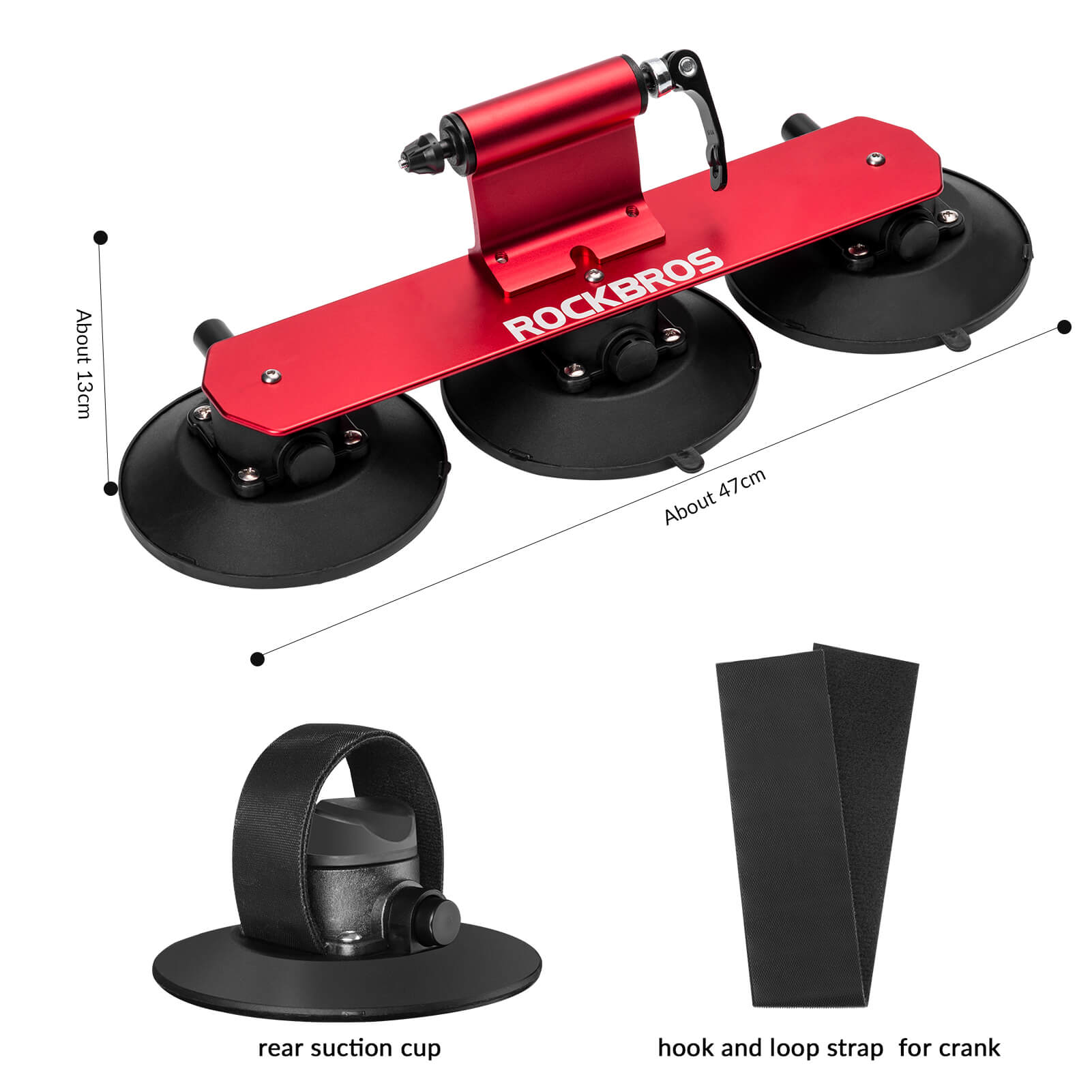 Suction Cup Bike Rack for Car Roof Quick Release Roof Mounted Carrier-5
