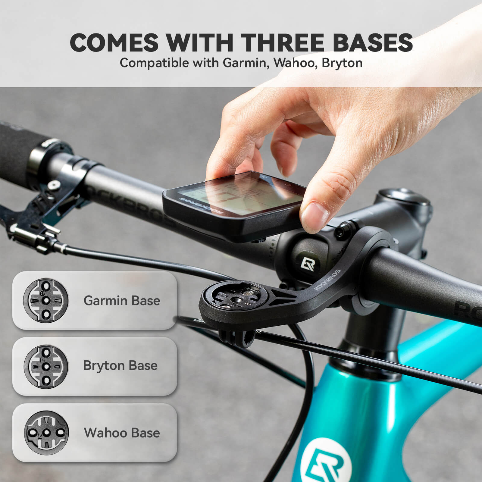Bike Computer Mount for Round Handlebars