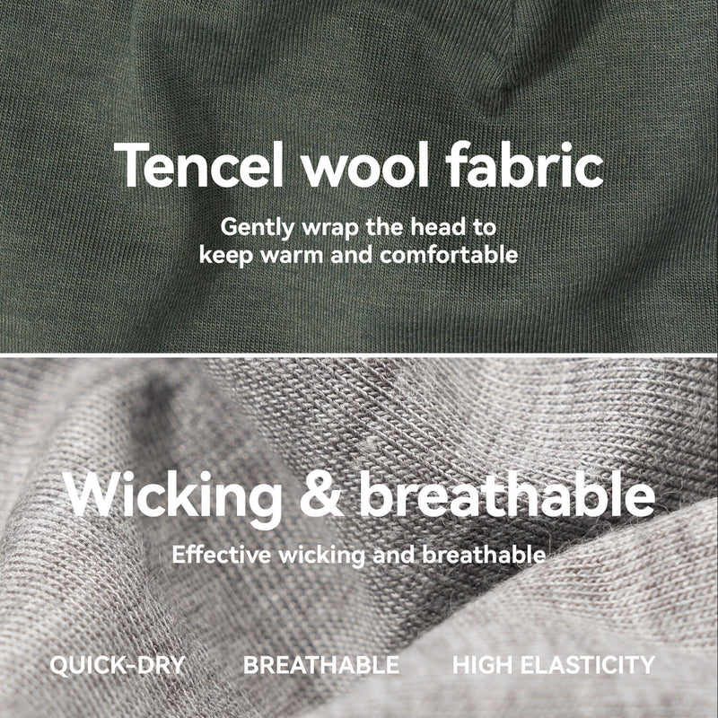 Tencel Merino Wool Thermal Skull Cap-10