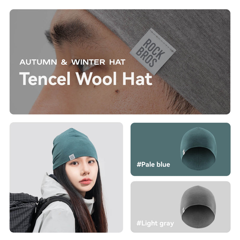 Tencel Merino Wool Thermal Skull Cap-12