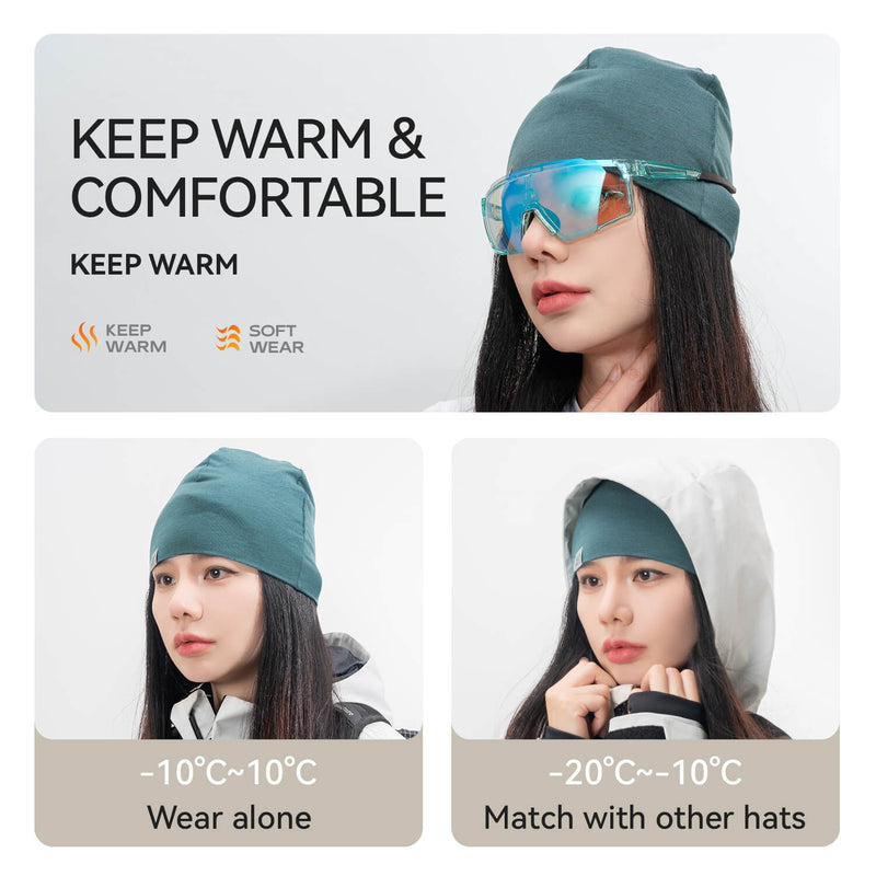 Tencel Merino Wool Thermal Skull Cap-11