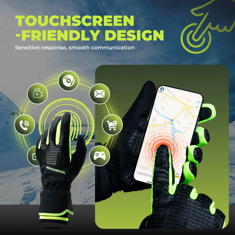 Thermal Full Finger Cycling Gloves-3