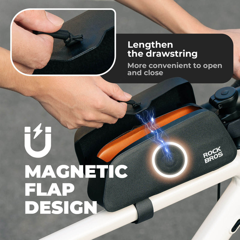 Top Tube Bike Frame Bag Magnetic 100% Waterproof-7